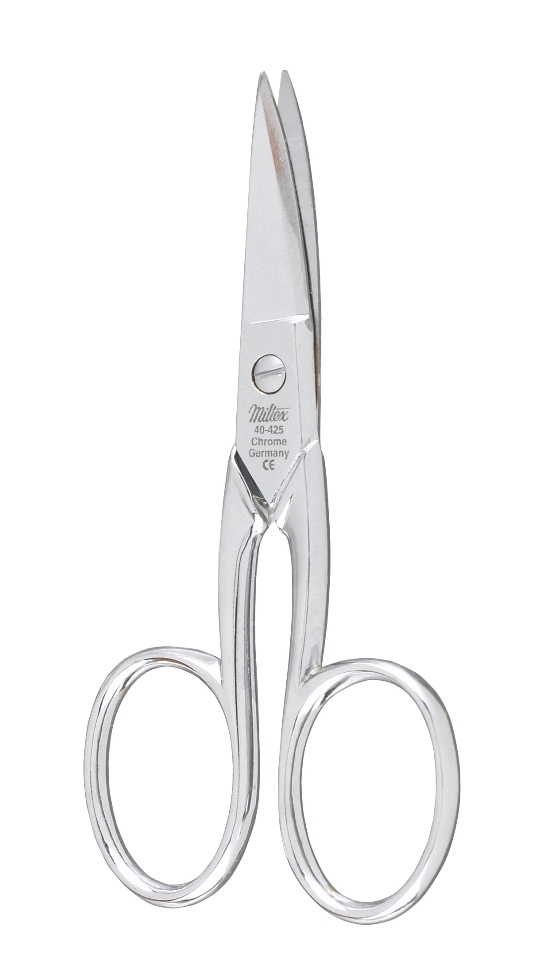Scissors Nail Miltex® 3-1/2 Inch Length OR Grade German Stainless Steel NonSterile Finger Ring Handle Curved Blades Sharp Tip / Sharp Tip by Integra York PA, Inc. (Miltex)  ID 40-425